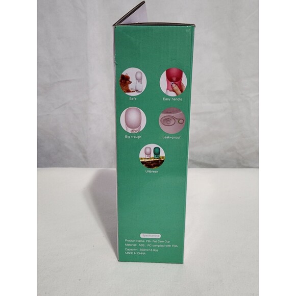 Pet Dog Portable Water Cup 18.8oz Green - Picture 2 of 3